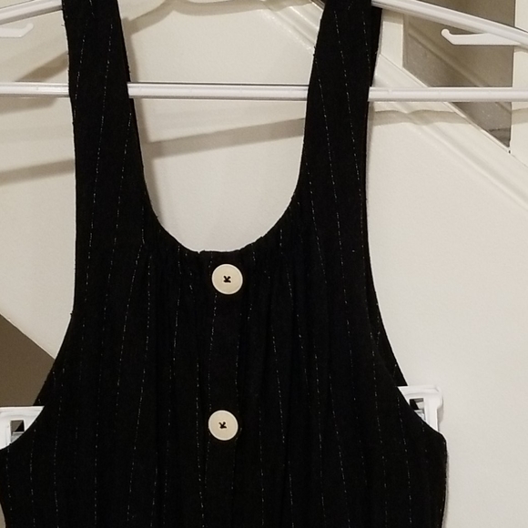 ⛔️SOLD⛔️Zara Dark Gray/Ivory stripe w pockets - Picture 2 of 5